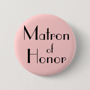 Badge Rond 5 Cm Matron d'honneur