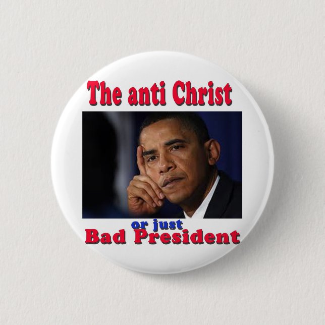 Badge Rond 5 Cm mauvais pres (Devant)