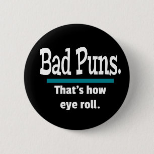 Badge Rond 5 Cm Mauvais tournage des yeux amusant