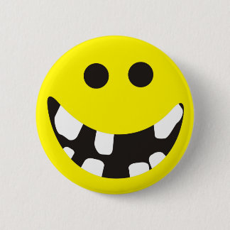 Badge Rond 5 Cm Mauvaises dents