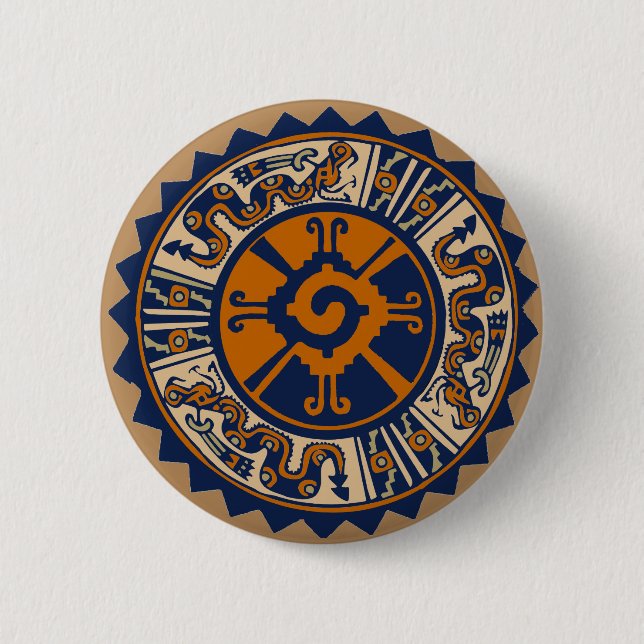 Badge Rond 5 Cm Maya Hunab Ku (Devant)