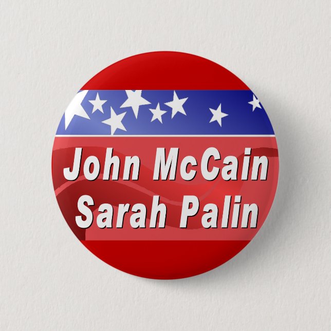 Badge Rond 5 Cm McCain/Palin (Devant)