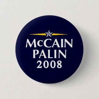 Badge Rond 5 Cm McCain Palin 2008