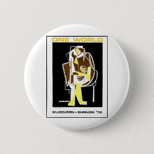 Badge Rond 5 Cm Mcgovern 1972 - Shriver