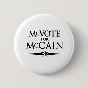 BADGE ROND 5 CM MCVOTE POUR MCCAIN