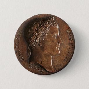 Badge Rond 5 Cm Médaille de Napoleon Bonaparte