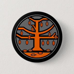 Badge Rond 5 Cm Médaillon de saison : Automne