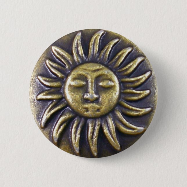 Badge Rond 5 Cm Médaillon Sun (Devant)