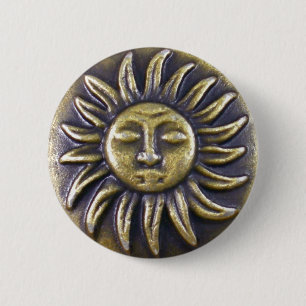 Badge Rond 5 Cm Médaillon Sun