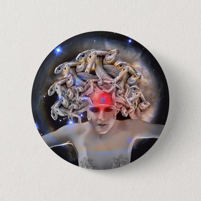 Badge Rond 5 Cm Medusa (Devant)