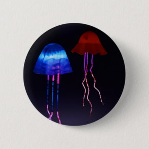 Badge Rond 5 Cm Méduses au néon