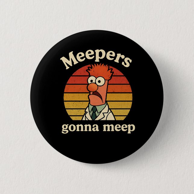 Badge Rond 5 Cm Meepers va meeper (Devant)