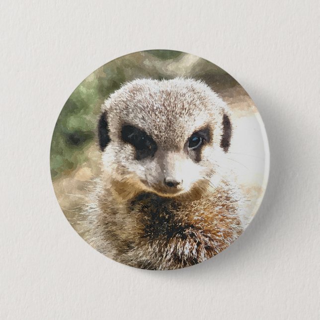 BADGE ROND 5 CM MEERKAT (Devant)