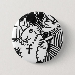 Badge Rond 5 Cm Méfiez-vous des capitalistes dans les vêtements de