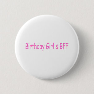 Badge Rond 5 Cm Meilleur ami de filles d'anniversaire