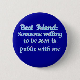 Badge Rond 5 Cm Meilleur ami défini