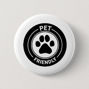 Badge Rond 5 Cm Meilleur animal de compagnie Westie Friendly Drawn