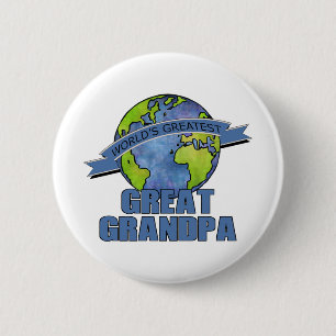 Badge Rond 5 Cm Meilleur Arrière Grand-Père du Monde
