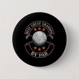 Badge Rond 5 Cm Meilleur Arrière Grand-Père Par Par Golfeur Sporti