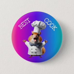 Badge Rond 5 Cm Meilleur cuisinier chef cuisinier chef