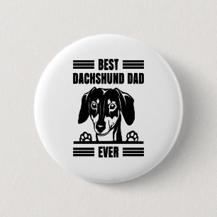 Badge Rond 5 Cm Meilleur Dachshund Papa Jamais T Chemise