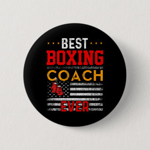 Badge Rond 5 Cm Meilleur Entraîneur De Boxe Toujours Drôle Entraîn