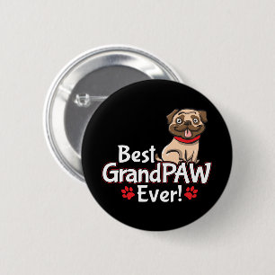 Badge Rond 5 Cm Meilleur Grand-Père GrandPAW jamais
