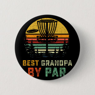 Badge Rond 5 Cm Meilleur Grand-Père Par Par Fête Des Pères Frisbee