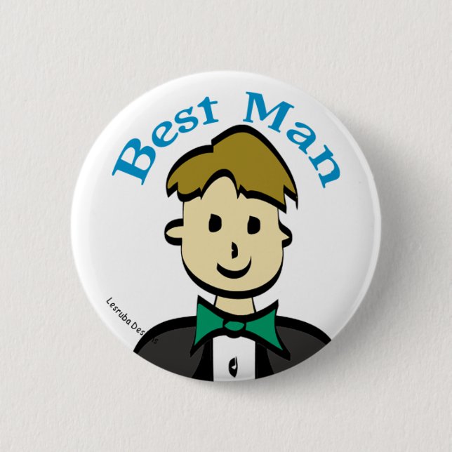 Badge Rond 5 Cm Meilleur homme (Devant)