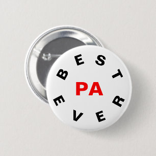 Badge Rond 5 Cm Meilleur Pa jamais