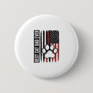 Badge Rond 5 Cm Meilleur papa chat patriote de tous les temps, mod