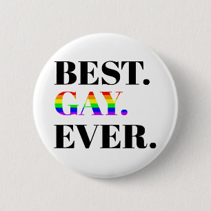 Badge Rond 5 Cm Meilleure Gay Ever MLM Pride