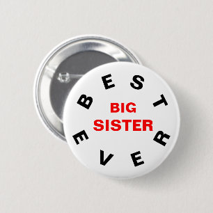 Badge Rond 5 Cm Meilleure grande soeur jamais