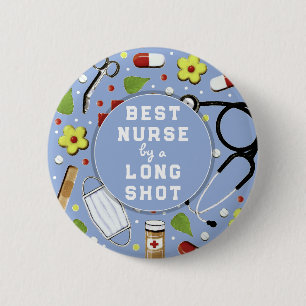 Badge Rond 5 Cm Meilleure infirmière appréciée