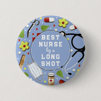 Badge Rond 5 Cm Meilleure infirmière appréciée