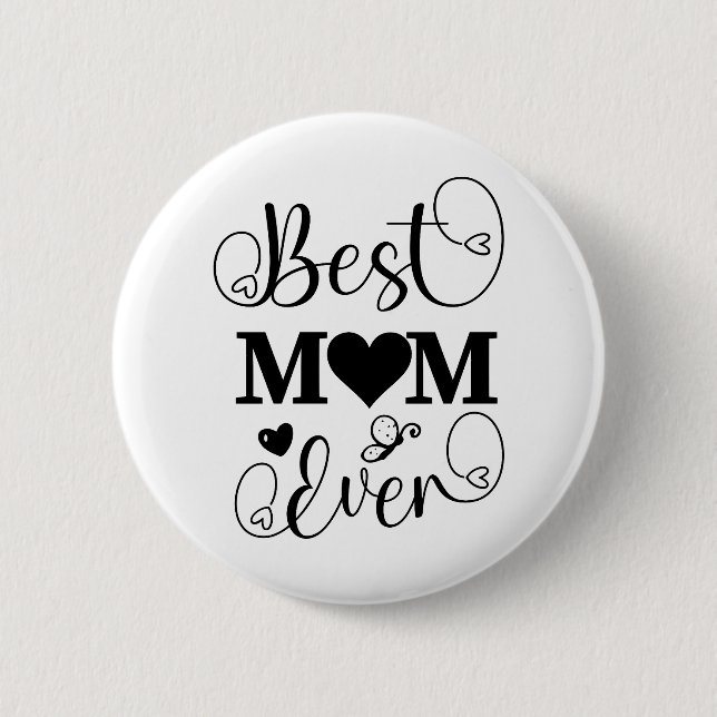 Badge Rond 5 Cm Meilleure maman jamais (Devant)