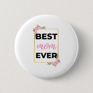 Badge Rond 5 Cm Meilleure maman jamais en noir