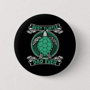 Badge Rond 5 Cm Meilleure tortue papa jamais Alligator Snapping Am