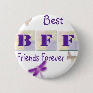 Badge Rond 5 Cm Meilleurs amis pour toujours