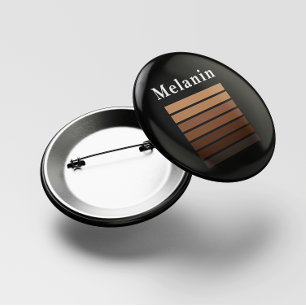 Badge Rond 5 Cm Melanin Mois de l'histoire des Noirs afro-américai