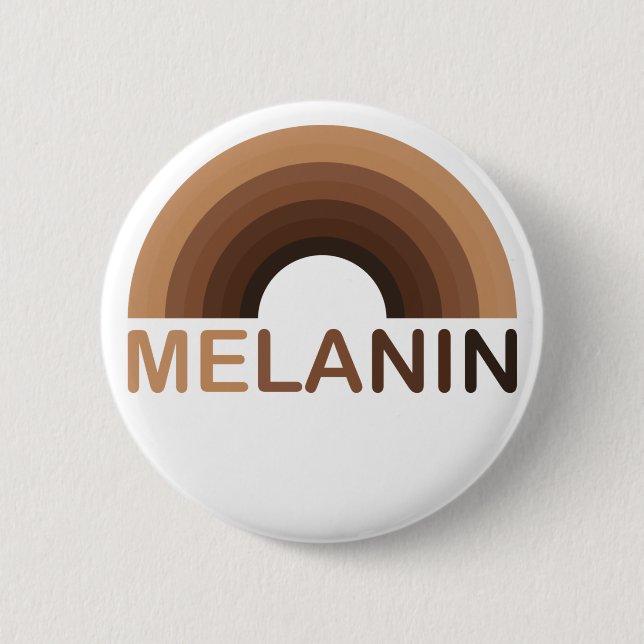 Badge Rond 5 Cm Melanin Rainbow Shades (Devant)