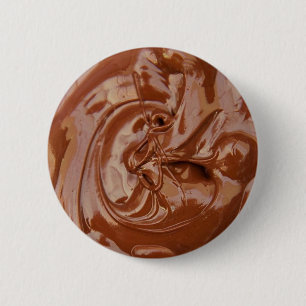 Badge Rond 5 Cm Melted chocolate texture