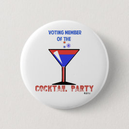 BADGE ROND 5 CM MEMBRE DE VOTE DU COCKTAIL