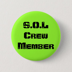 Badge Rond 5 Cm Membre d'équipage de S.O.L