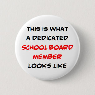 Badge Rond 5 Cm membre du conseil scolaire, dédié
