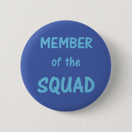 Badge Rond 5 Cm Membre du Squad Button ~ Navy
