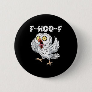 Badge Rond 5 Cm Mème de hibou F-hoo-f – Mème de hibou qui hurle dr