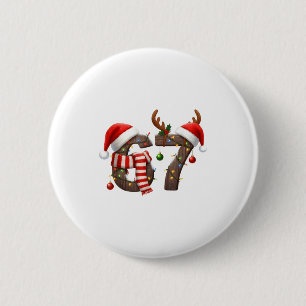 Badge Rond 5 Cm Mème drôle Six Sept 6-7 Noël 67 Lumières de Noël