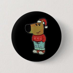 Badge Rond 5 Cm Mème du type cool portant un pull de Noël laid