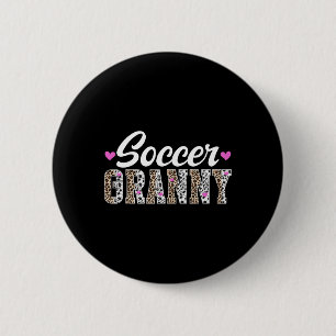Badge Rond 5 Cm Mémé footballeuse de footballeuse Mémé Grand-mère